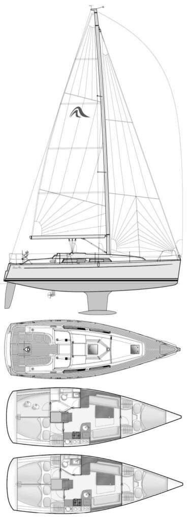 HANSE 355 - Drawing