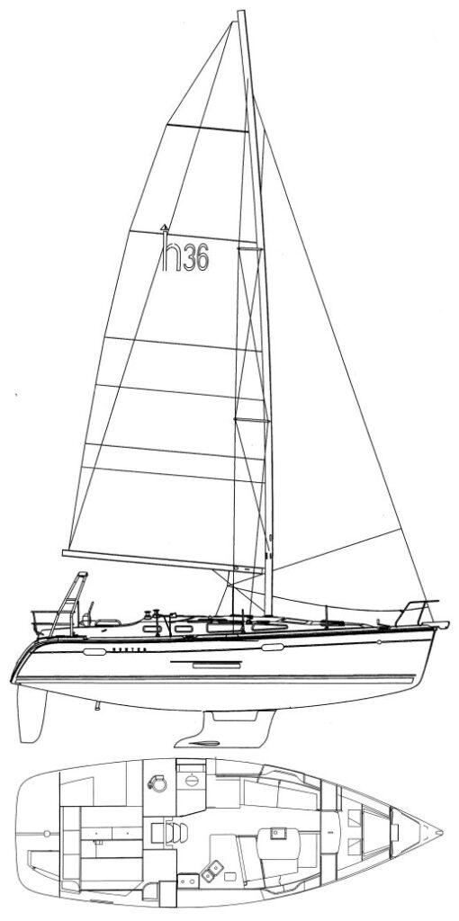 HUNTER 36 LEGEND - Drawing