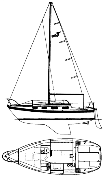 TANZER 28 - Drawing