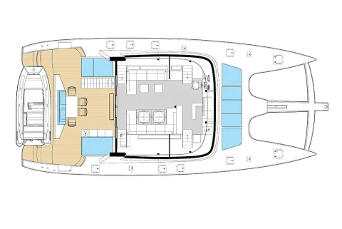 Sunreef 74 main deck layout