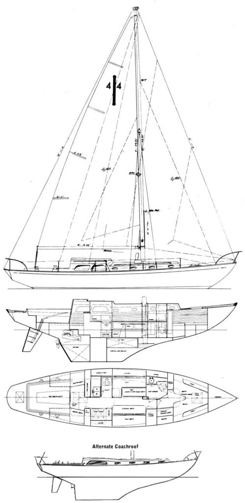 ISLANDER 44 - Drawing