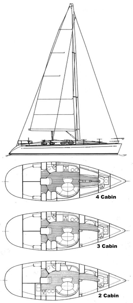 FIRST 42S7 (BENETEAU) - Drawing
