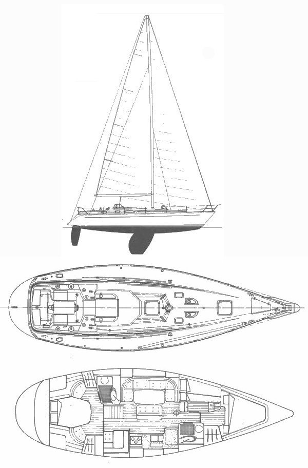 GRAND SOLEIL 45 (FRERS) - Drawing