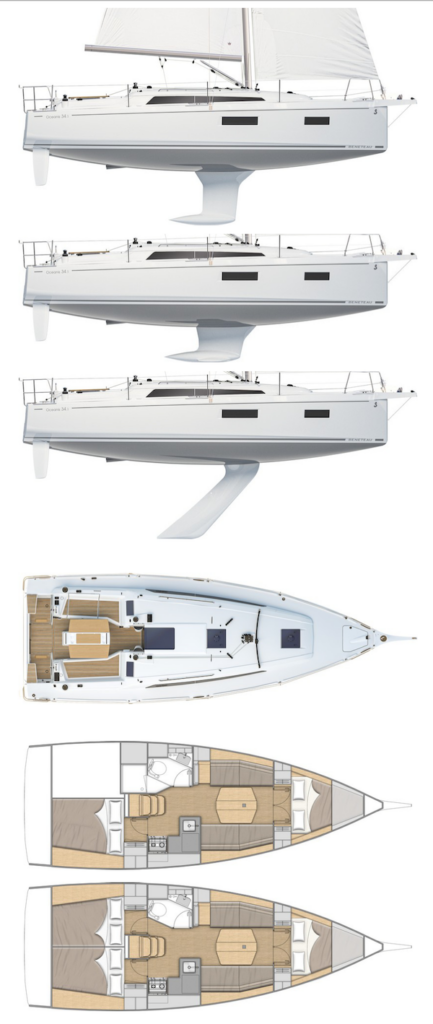 OCEANIS 34.1 (BENETEAU) - Drawing