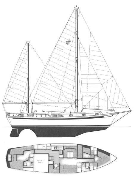 GULFSTAR 52 MS - Drawing