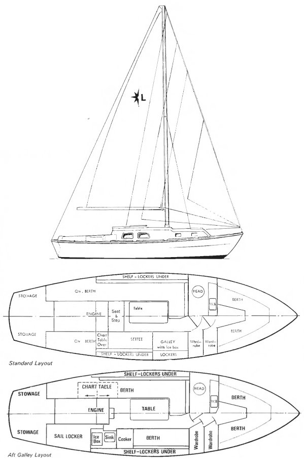 LONGBOW 31 (WESTERLY) - Drawing