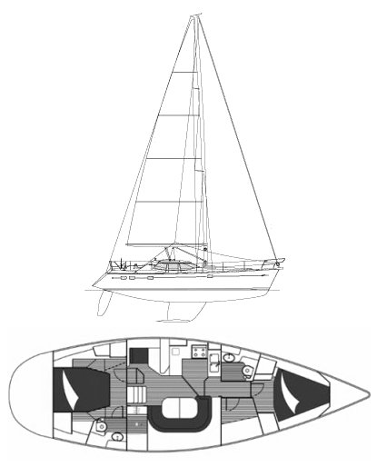 WAUQUIEZ PILOT SALOON 43 - Drawing