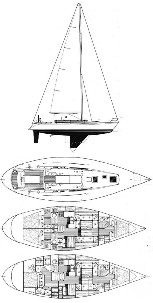 FIRST 435 (BENETEAU) - Drawing