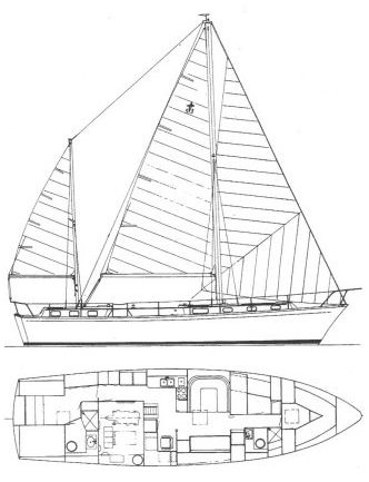 GULFSTAR 53 MS - Drawing
