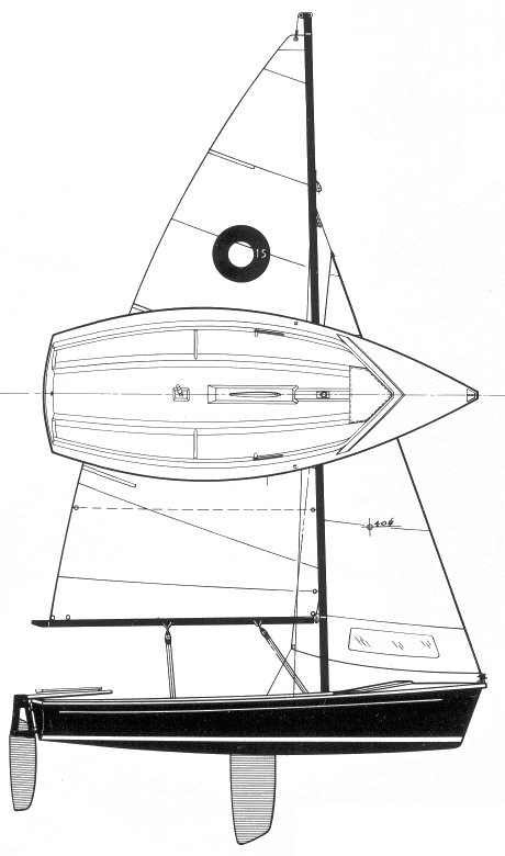 O'DAY 15-2 - Drawing