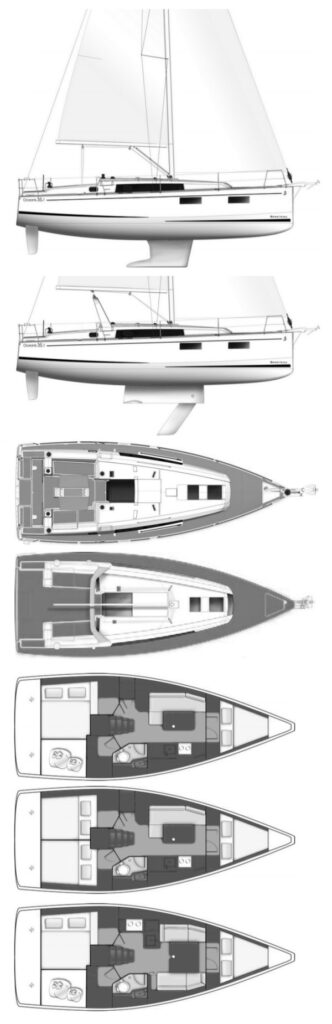 OCEANIS 35.1 (BENETEAU) - Drawing