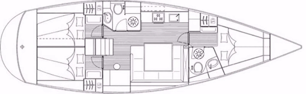 BAVARIA 43 CRUISER - Drawing
