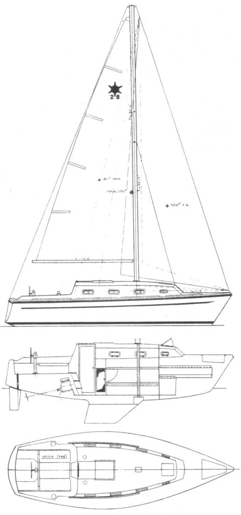 SIRIUS 28 (CAN) - Drawing