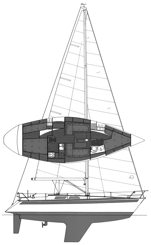 SWEDEN YACHTS 36 - Drawing