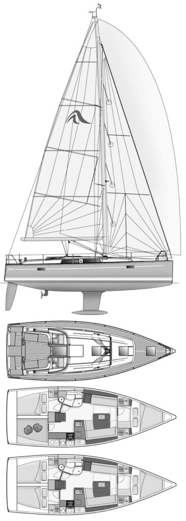 HANSE 385 - Drawing