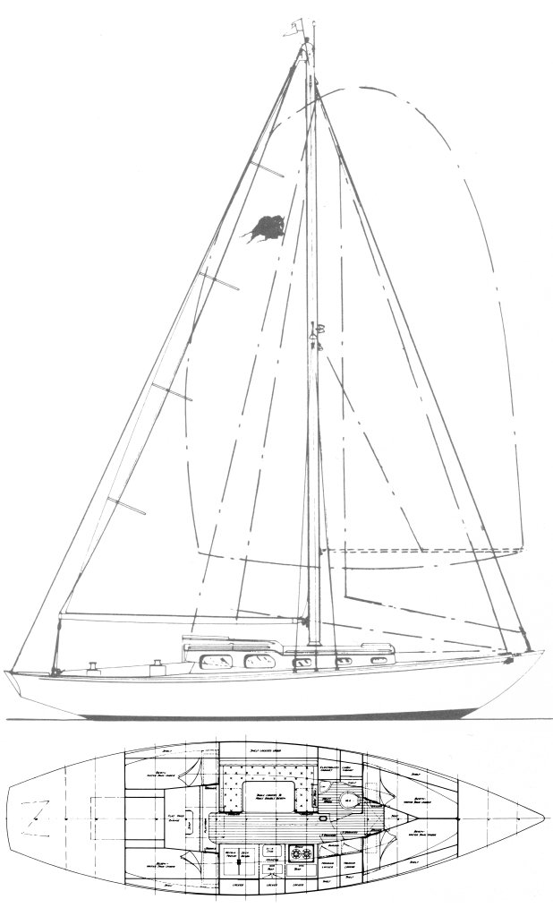 OFFSHORE 36 (CHEOY LEE) - Drawing