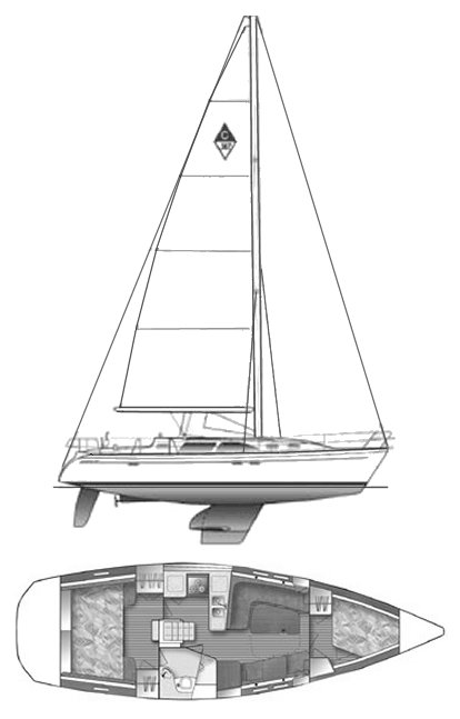 CATALINA 387 - Drawing