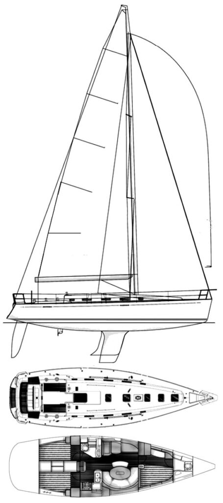 FIRST 44.7 (BENETEAU) - Drawing