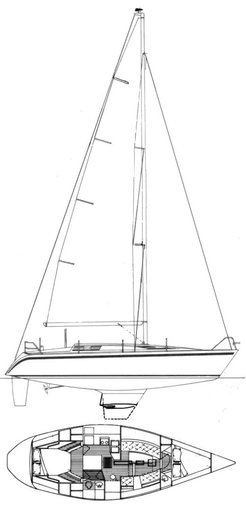 HUNTER 37 LEGEND - Drawing