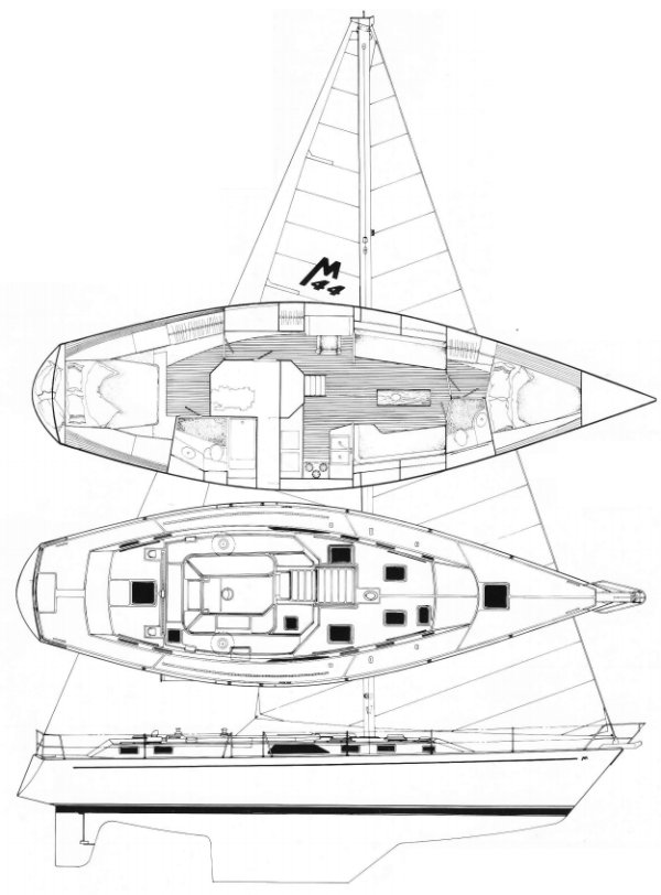 MORGAN 44 (CATALINA) - Drawing