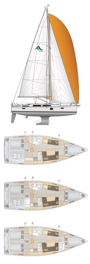 HANSE 388 - Drawing