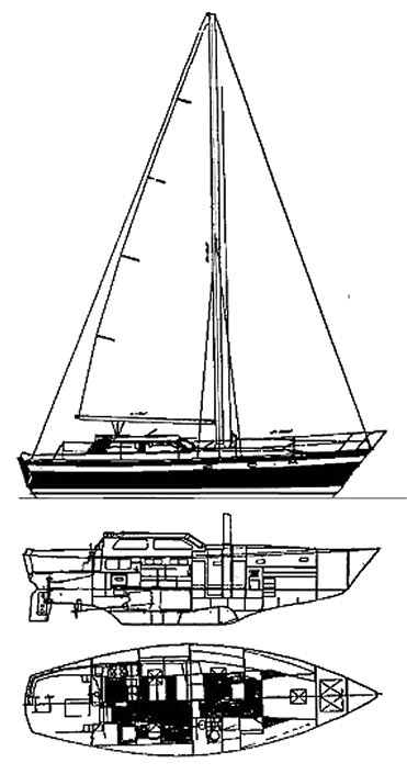 IRWIN AVANTI 42 - Drawing