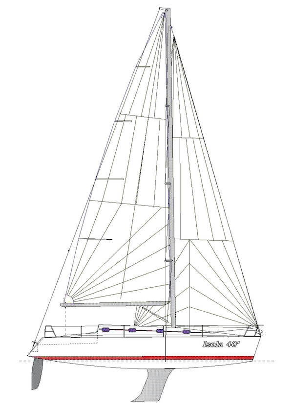 ISOLA 40 (CRUISING) - Drawing