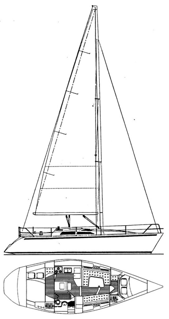 HUNTER 37.5 LEGEND - Drawing