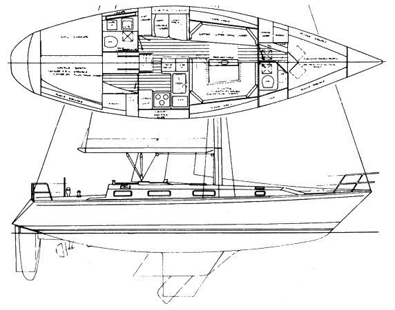 PEARSON 39-2 - Drawing