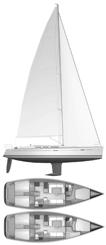 DUFOUR 45E - Drawing