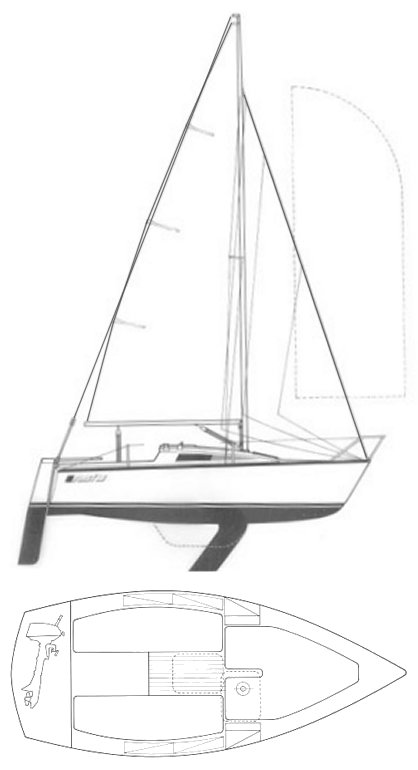 FIRST 18 (BENETEAU) - Drawing