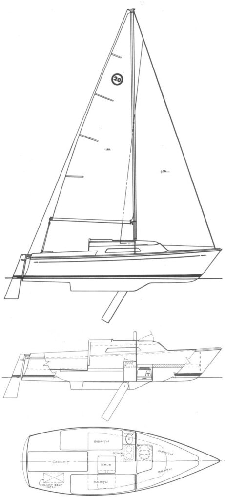 O'DAY 20 - Drawing