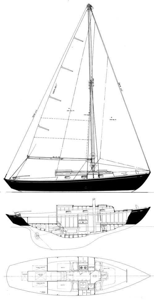 GULFSTREAM 30 (S&S) - Drawing