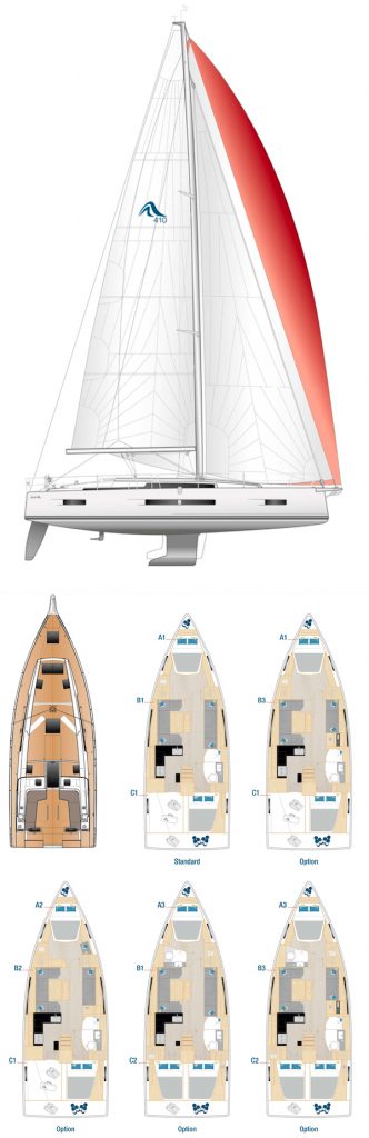 HANSE 410 - Drawing