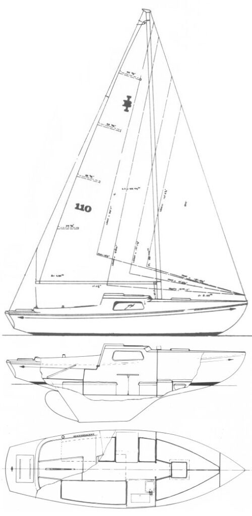 BAHAMA 24 (ISLANDER) - Drawing