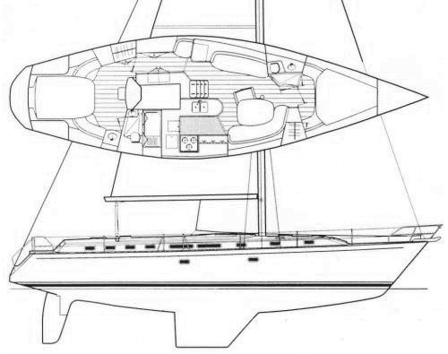 MORGAN 45 (CATALINA) - Drawing
