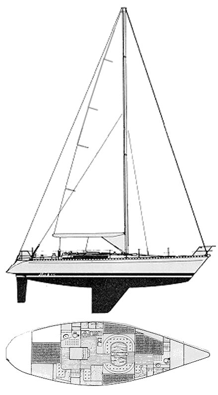 FIRST 456 (BENETEAU) - Drawing