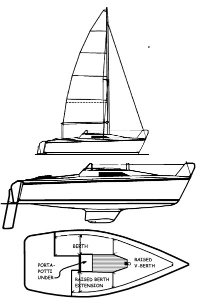 HUNTER 18.5 - Drawing