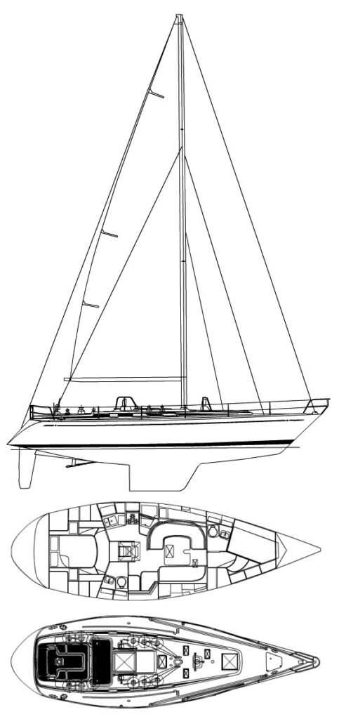 SWAN 43 (HOLLAND) - Drawing