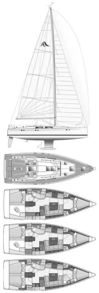 HANSE 415 - Drawing