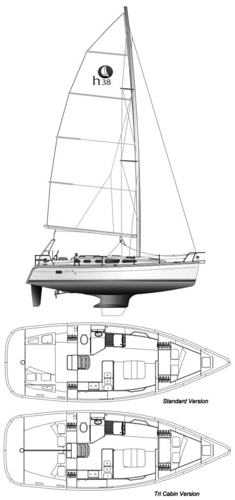 HUNTER 38 - Drawing