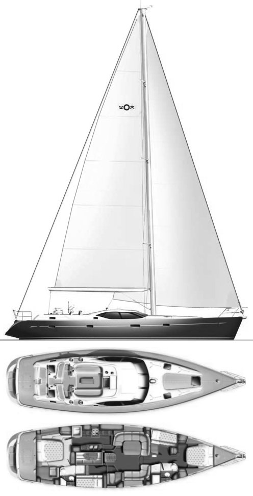 OYSTER 575 - Drawing