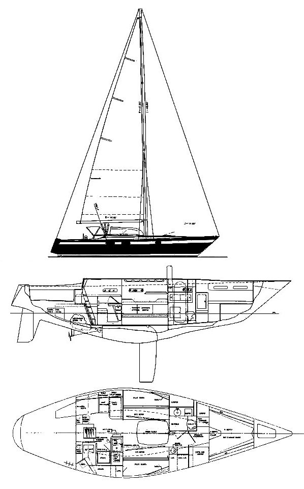PEARSON 40 - Drawing