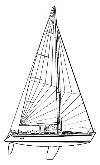 FIRST 45F5 (BENETEAU) - Drawing