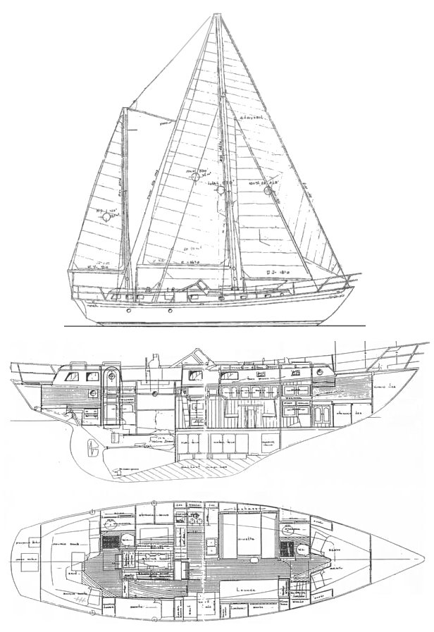 EXPLORER 45 (HUNTINGFORD) - Drawing