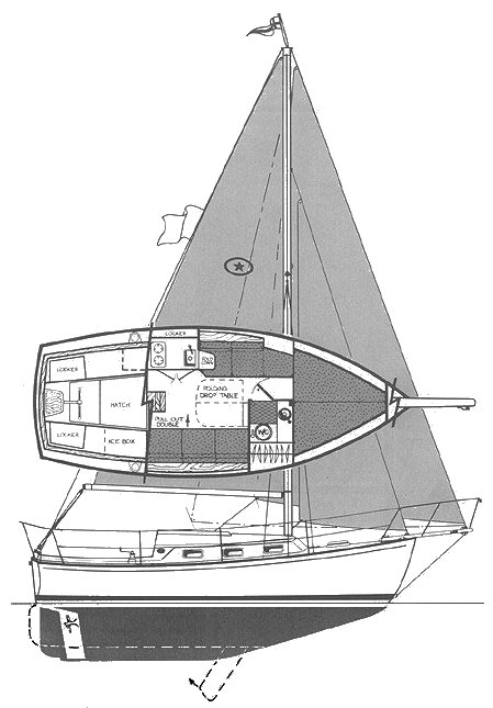 ISLAND PACKET 26 MKII - Drawing