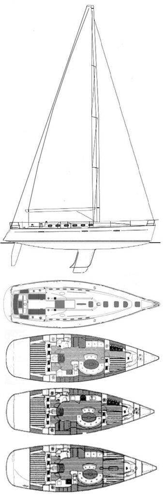 FIRST 47.7 (BENETEAU) - Drawing