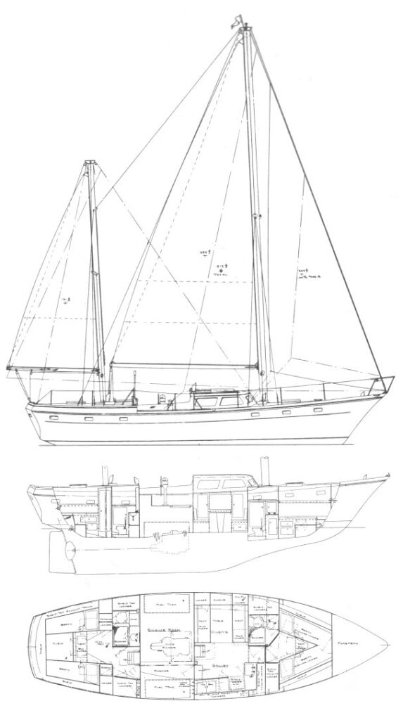 OFFSHORE 44 (CHEOY LEE) - Drawing