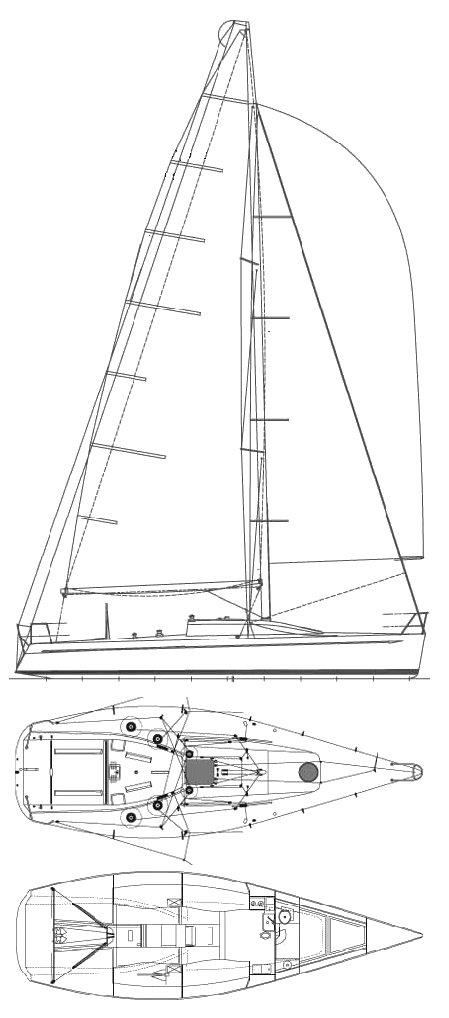 FARR 40 ONE-DESIGN - Drawing