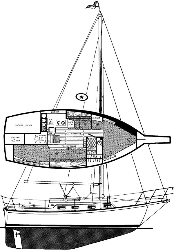 ISLAND PACKET 27 - Drawing